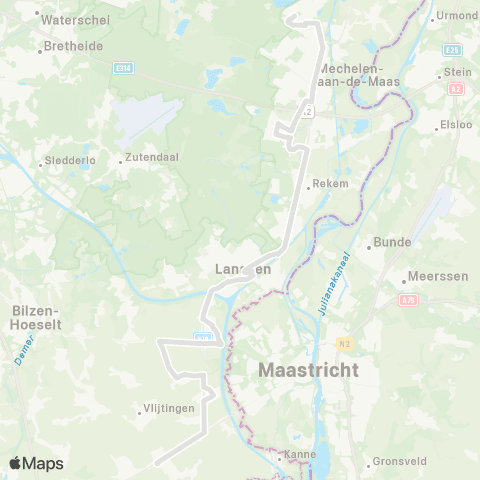 De Lijn Riemst - Eisden map