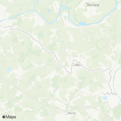 De Lijn Aalst - Hofstade - Lede - Serskamp - Wetteren map
