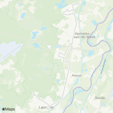 De Lijn Maaseik - Lanaken map
