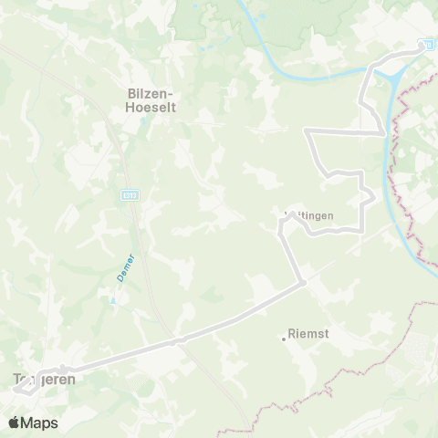 De Lijn Lanaken - Tongeren map