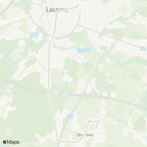 De Lijn Leuven - Heverlee - Haasrode map