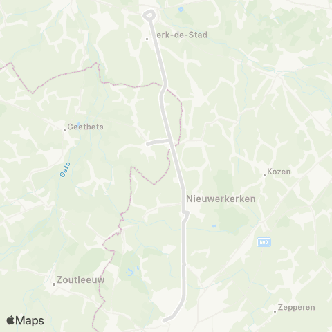 De Lijn Herk-de-Stad - Sint-Truiden map