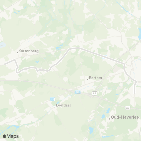 De Lijn Kortenberg - Everberg - Heverlee map