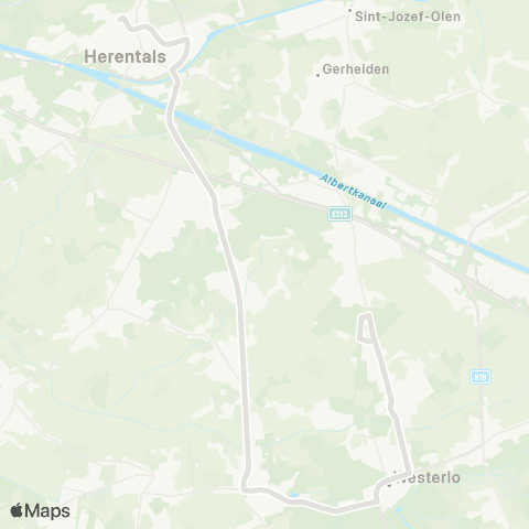 De Lijn Herentals - Olen - Westerlo - Tongelsbos map