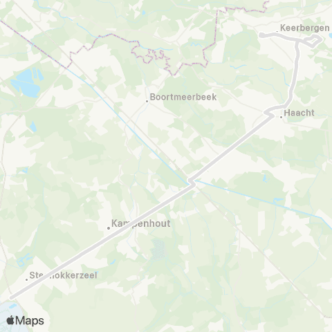 De Lijn Steenokkerzeel - Haacht - Keerbergen map