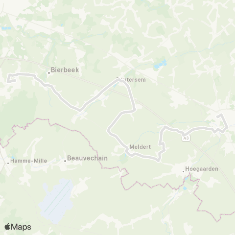 De Lijn Haasrode - Tienen map