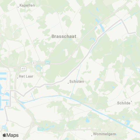 De Lijn Sint-Job Kristus Koning - Antwerpen map