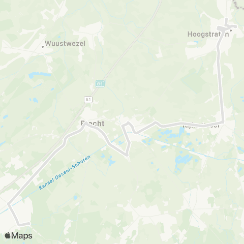 De Lijn Hoogstraten - St. Job map