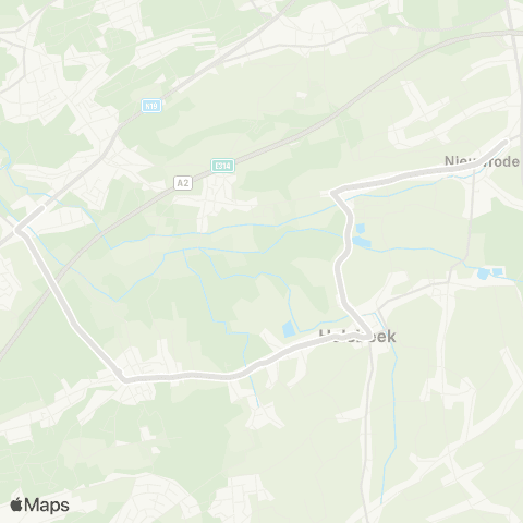 De Lijn Nieuwrode - Rotselaar map