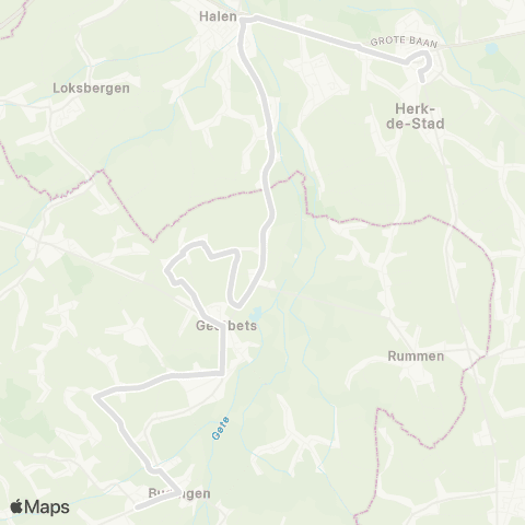 De Lijn Budingen - Herk-De-Stad map