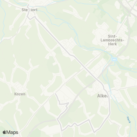 De Lijn Alken - Stevoort map