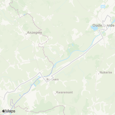 De Lijn Oudenaarde - Melden - Berchem - Kerkhove - Avelgem map
