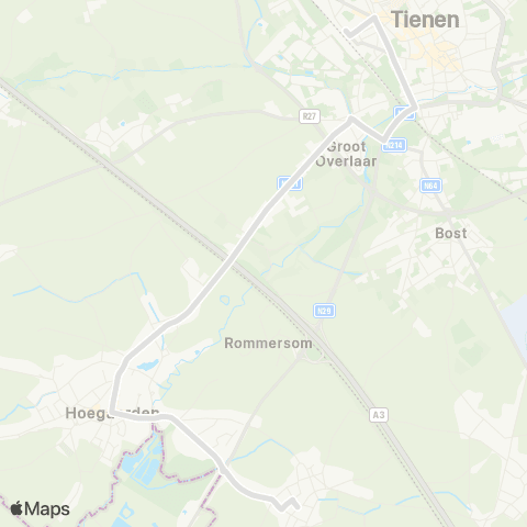 De Lijn Tienen - Outgaarden map