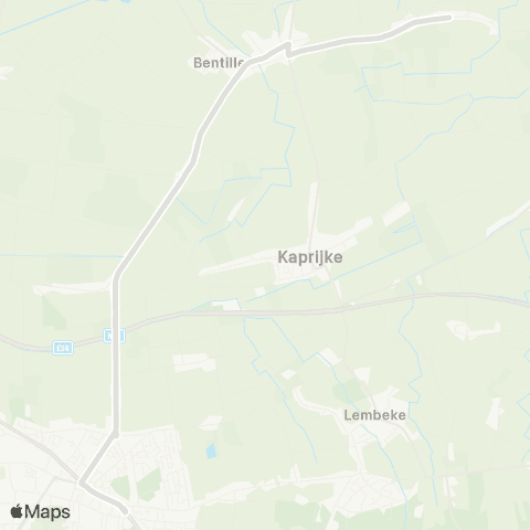 De Lijn Eeklo Station - Bassevelde Landsdijk map