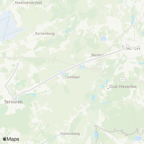 De Lijn Tervuren - Bertem - Leuven map