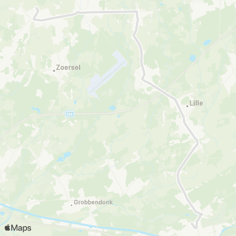 De Lijn Herentals - Lille - Vlimmeren - Oostmalle - Westmalle map