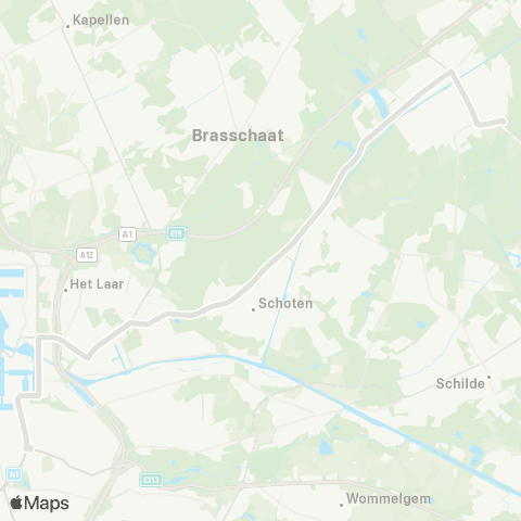 De Lijn Sint-Job Kristus Koning - Antwerpen map