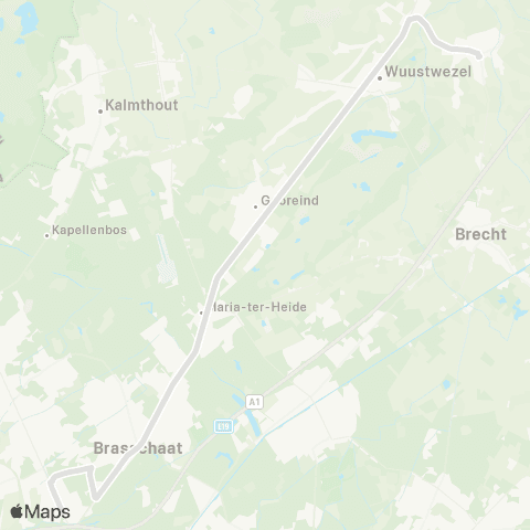 De Lijn scholen Brasschaat - Wuustwezel - Loenhout map