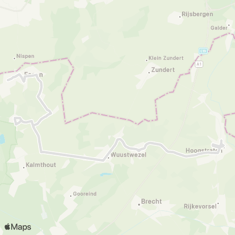 De Lijn Hoogstraten - Essen map