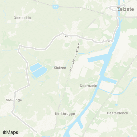 De Lijn Evergem - Sleidinge - Ertvelde - Zelzate map