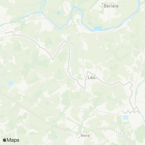 De Lijn Aalst - Hofstade - Lede - Serskamp - Wetteren map