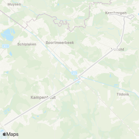 De Lijn Steenokkerzeel - Haacht - Keerbergen map