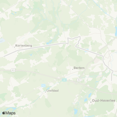De Lijn Kortenberg - Winksele - Heverlee map