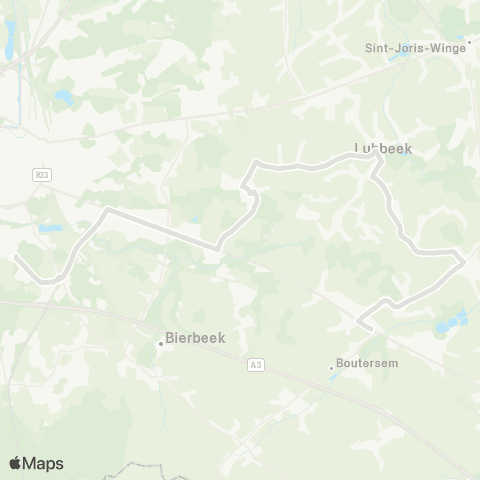 De Lijn Boutersem - Pellenberg - Heverlee map