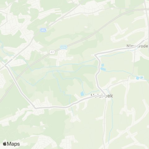 De Lijn Nieuwrode - Rotselaar map