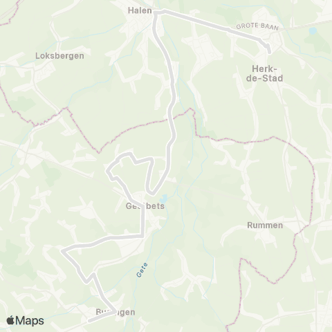 De Lijn Budingen - Herk-De-Stad map