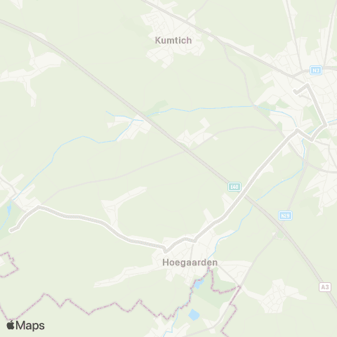 De Lijn Tienen - Hoegaarden - Meldert map