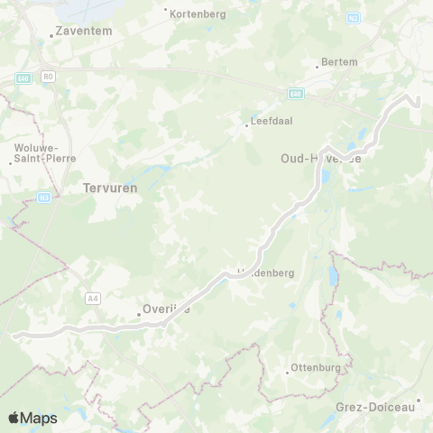 De Lijn Groenendaal - Overijse - Oud-Heverlee - Heverlee map