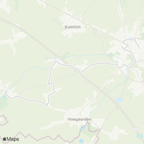 De Lijn Meldert - Tienen map