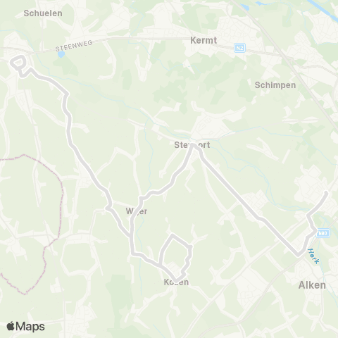 De Lijn Sint-Lambrechts-Herk - Herk-de-Stad map