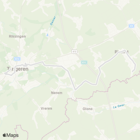 De Lijn Val-Meer - Tongeren map