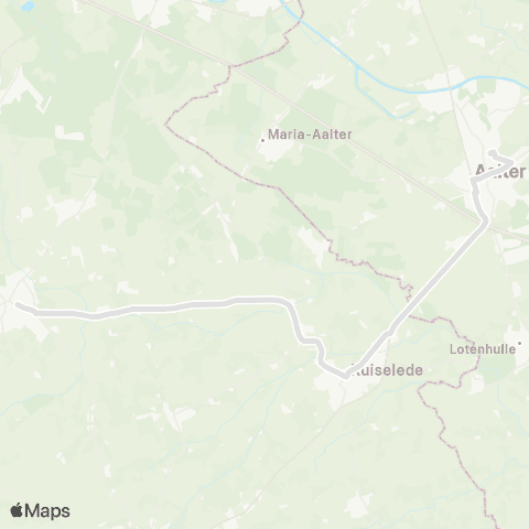 De Lijn Aalter - Ruiselede - Wingene map