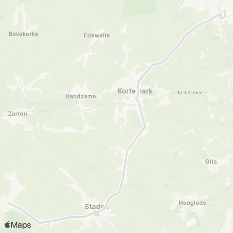 De Lijn Houthulst - Staden - Kortemark - Torhout map