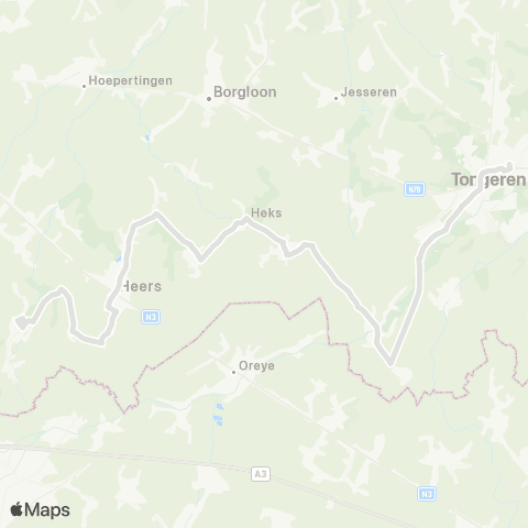 De Lijn Heers - Tongeren map