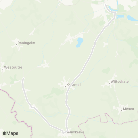 De Lijn Ieper - Kemmel - Dranouter - Loker map