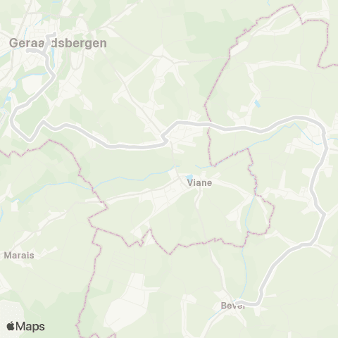 De Lijn Geraardsbergen - Moerbeke - Galmaarden - Bever / Bi v ne map