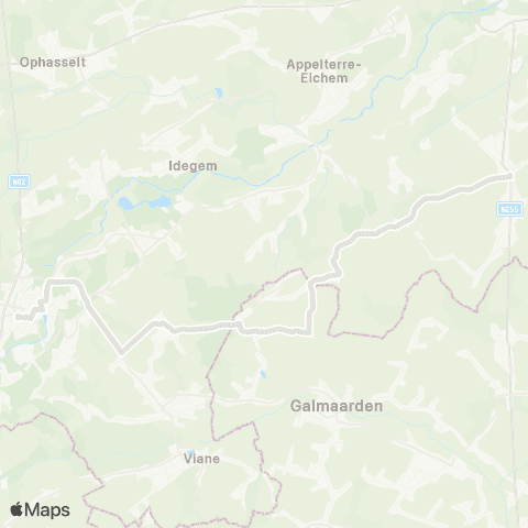 De Lijn Geraardsbergen - Atembeke - Waarbeke - Denderwindeke map