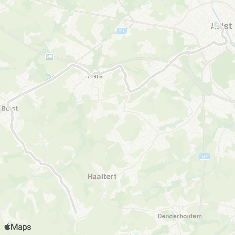 De Lijn Aalst - Mere - Burst - Heldergem map