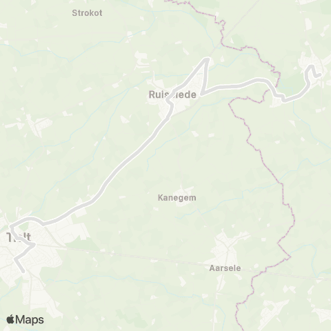 De Lijn Aalter - Lotenhulle - Ruiselede - Tielt map