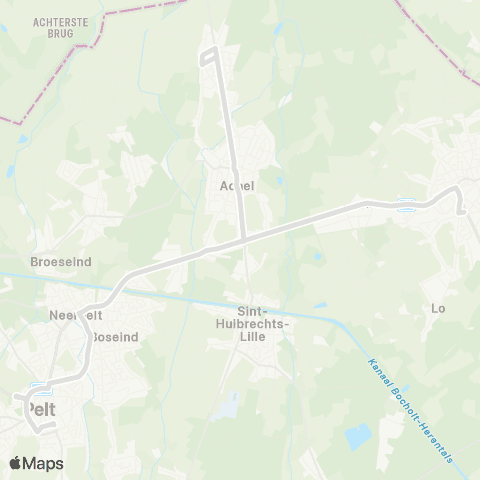 De Lijn Overpelt - Hamont-Achel map