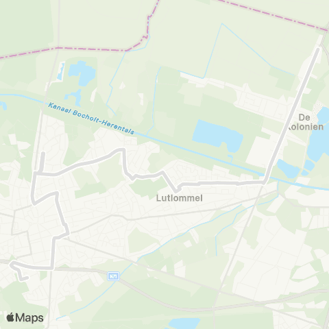 De Lijn Lommel Kolonie - Lommel Provil map
