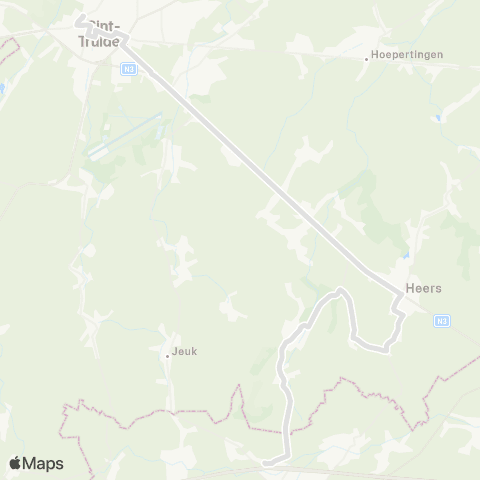 De Lijn Bettincourt - Sint-Truiden map