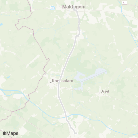 De Lijn Maldegem - Aalter map