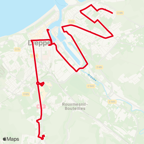 Deepmob Dieppe Caravelle <> St-Aubin-s/-Scie Clinique map