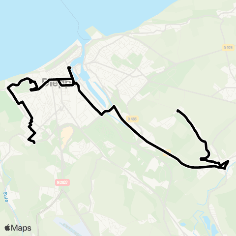 Deepmob Martin-Église <> Dieppe map