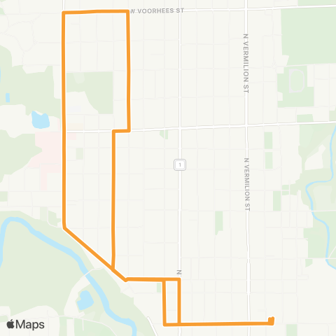 Danville Mass Transit District Grant-Logan map